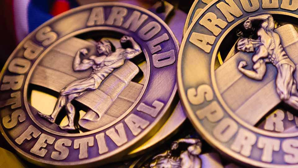 Arnold Sports Festival medals.